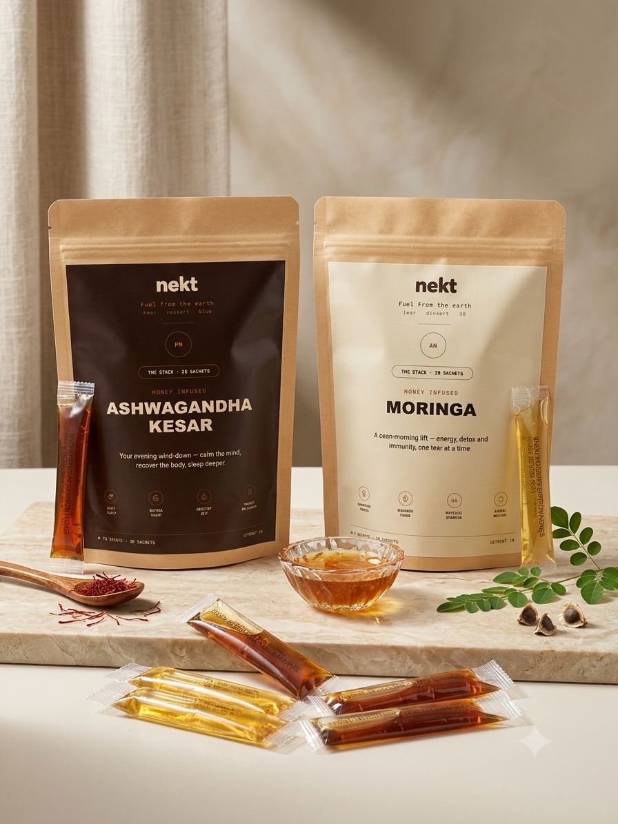 Day & Night Ritual Pack ( Moringa + Ashwagandha Kesar Honey )